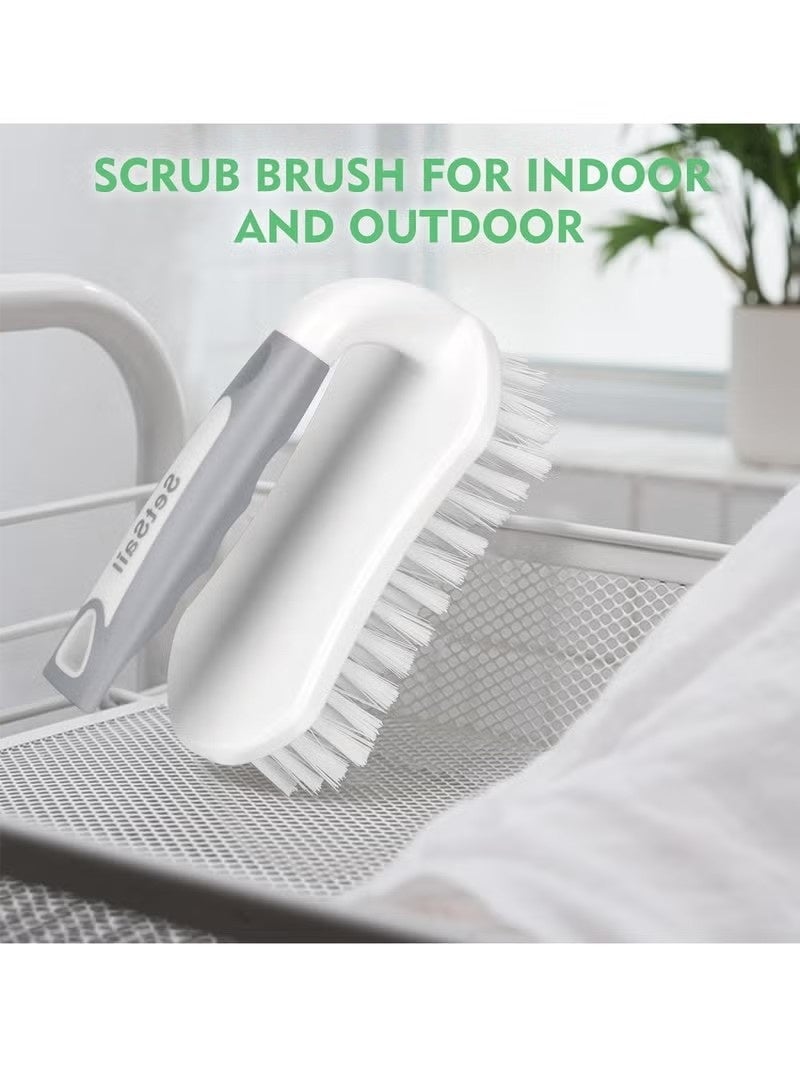 Scrub Brush, Heavy-Duty Scrub Brushes for Cleaning with Stiff Bristles Cleaning Brush for Shower, Bathroom, Carpet, Kitchen and Bathtub Scrubber - Image 2