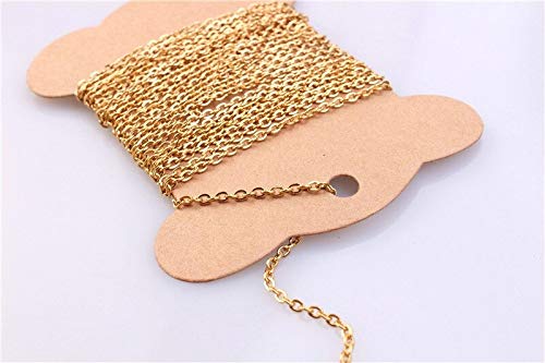 SHARUM CRAFTS Combo of Link Anchor Chain Sitara Golden 5 Mtr Jump Ring Round Nose Side Cutter Plier - Image 3