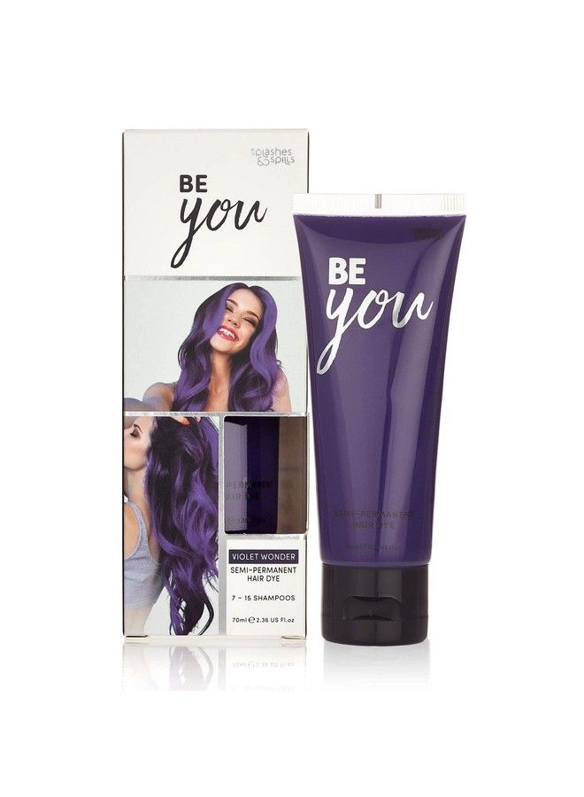 Splashes & Spills Semipermanent Violet Hair Dye Vibrant 2.36 Oz. Tubes Temporary Hair Color Ammonia And Peroxide Free Vegan And 100% Crueltyfree Toner Lasts For 715 Shampoos By Splashes And Spills - Image 2