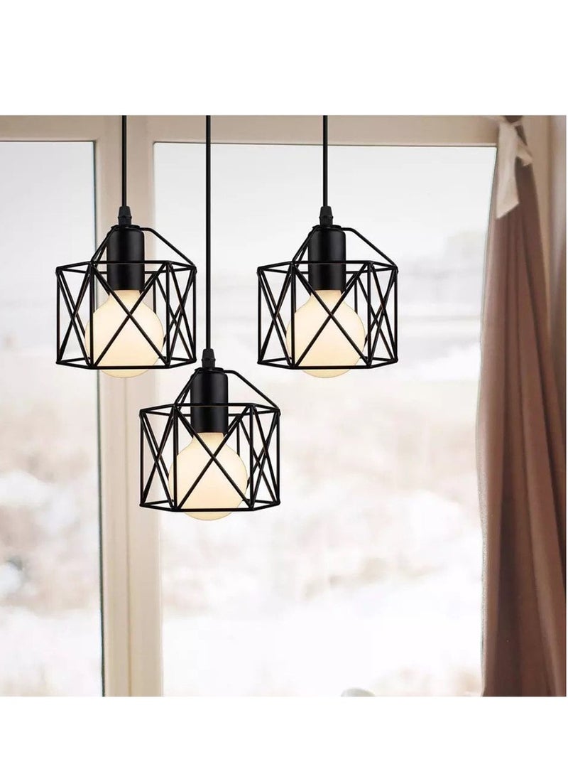 Generic Sig.Li. X. Shape-1034-3-B Ceiling Lamp-Black 