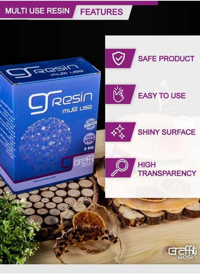 Graffiti Resin - 2-Piece Resin And Hardener Set Clear 8kg - Image 1