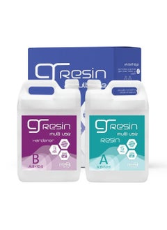 2-Piece Resin And Hardener Set Clear 8kg