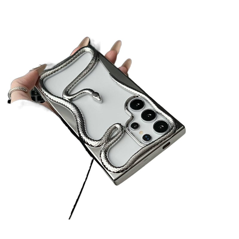 غطاء واقي | Silver | مقاوم للصدمات لـ Samsung Galaxy S23 Ultra | سيليكون | حماية من السقوط - Image 1