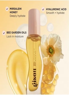 Gisou GISOU Honey Infused Lip Oil Honey Gold - Clear Golden Glow, Hydrating & Nourishing Lip Treatment (0.27 oz / 8 ml)  - Image 1