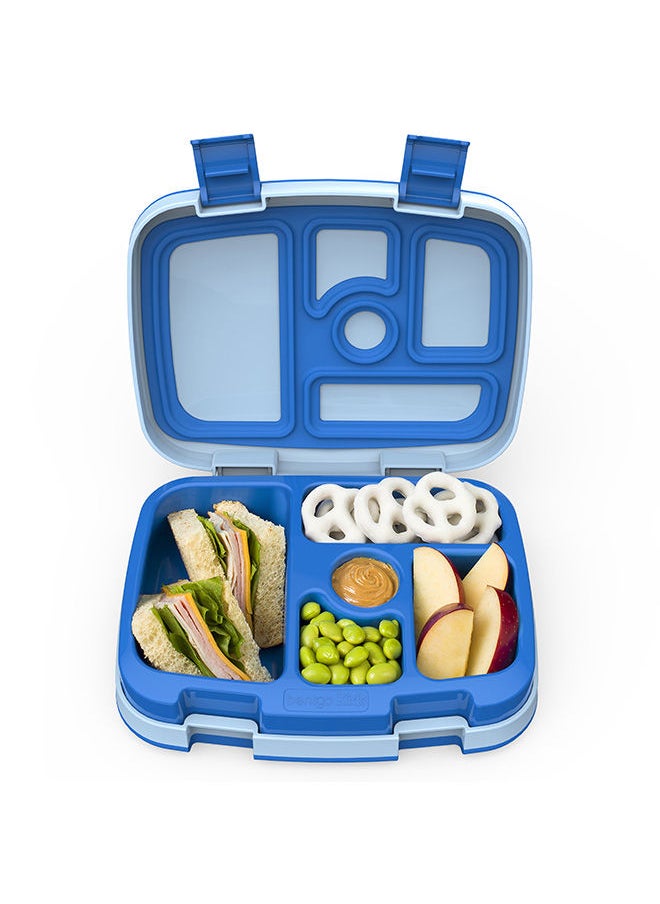 Bentgo - Kids Leak Proof, 5 - Compartment Bento - Style Kids Lunch Boxideal Portion Sizes For Ages 3 To 7, Bpa - Free, Dishwasher Safe , Food - Safe Materials, 2 - Year Warranty (Blue) - Image 1