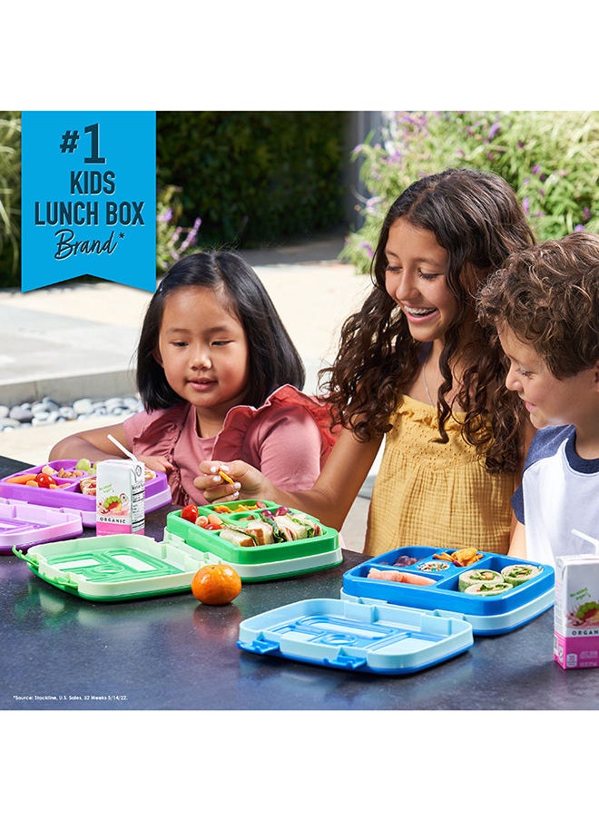 Bentgo - Kids Leak Proof, 5 - Compartment Bento - Style Kids Lunch Boxideal Portion Sizes For Ages 3 To 7, Bpa - Free, Dishwasher Safe , Food - Safe Materials, 2 - Year Warranty (Blue) - Image 1