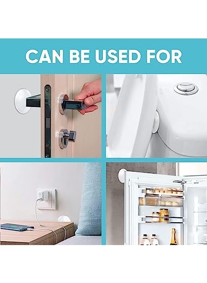 BITTZOOT BITTZOOT Door Knob Wall Protector Door Bumper Wall Protector Clear Door Stoper Knob PadsSelf Adhesive Guard Wall Protector 6  - Image 5