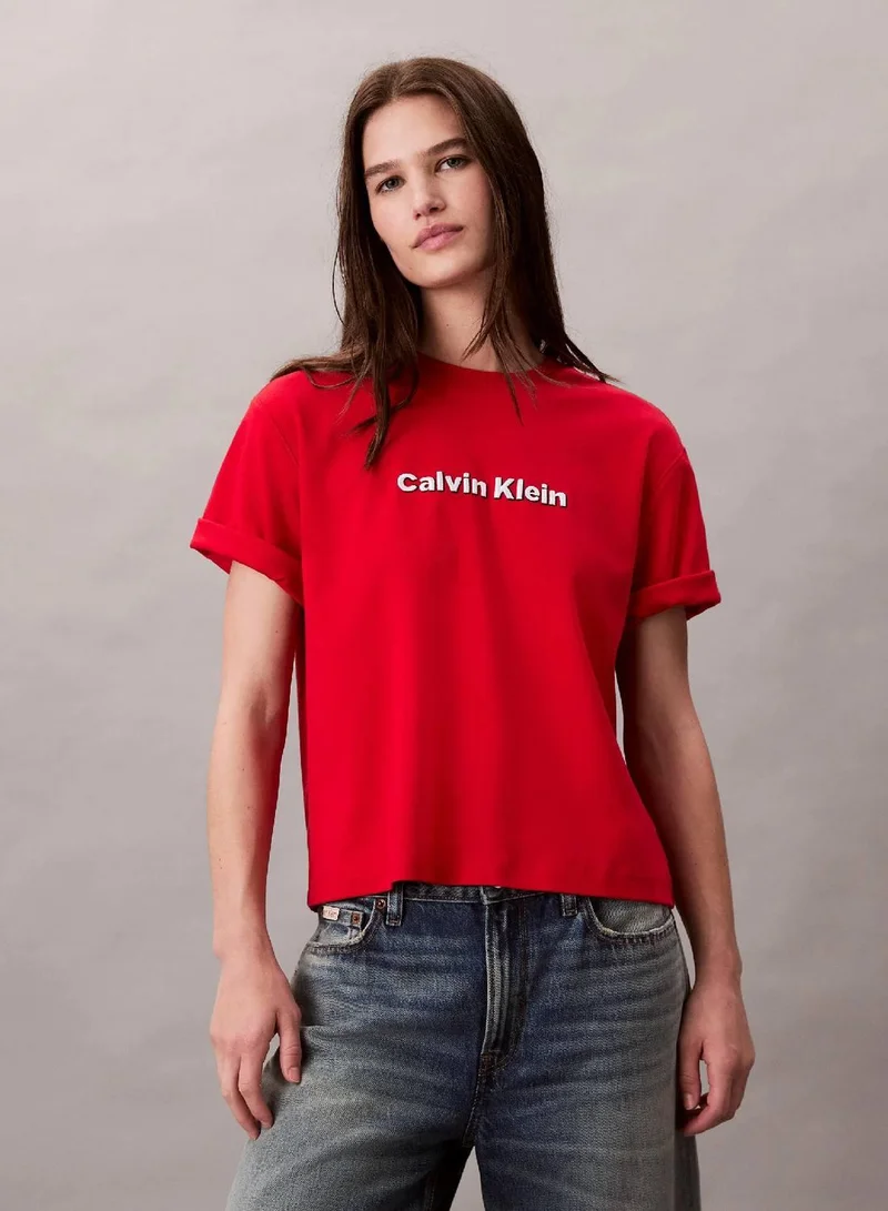 Embroidered Logo Graphic Classic T-Shirt