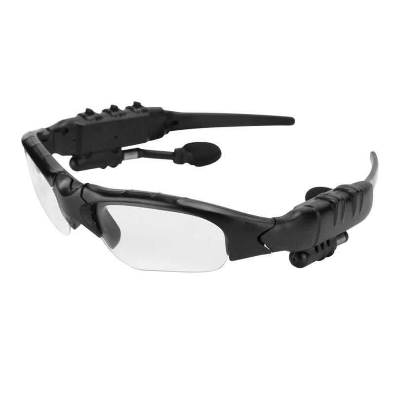 Bluetooth Sunglasses Headphone Transparent Ergonomic All-Face-Shape Sunglasses Headphone - Heat-Resistant Flexible Frame Bone Conduction Sunglasses for Outdoor Travel Driving - Image 4