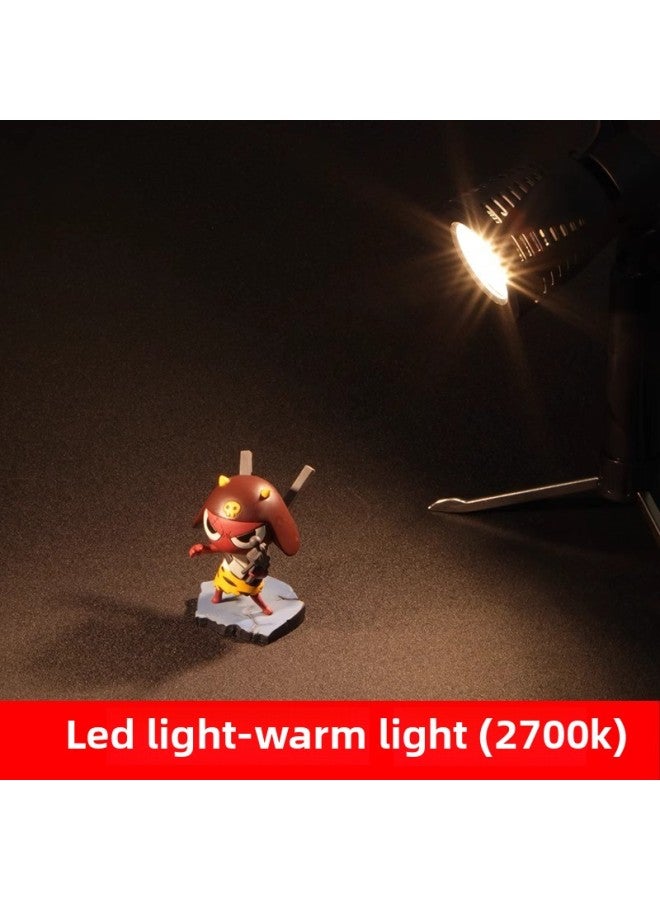 LED Photography Light White Warm Light Taobao Small Still Life Studio Soft Light Light Fill Light Small Spotlight Table Lamp-Light Source Color:Small LED Spotlight_European Standard | | Warm Light (2700K)  - Image 1