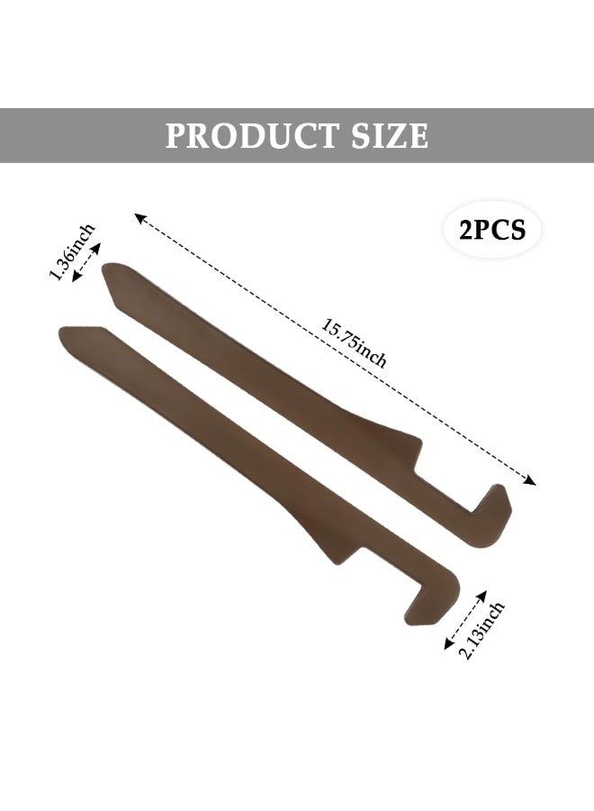 Car Seat Gap Filler,Super Flexible Car Side Seat Gap Filler Car Accessories for Women & Men,Universal CCar Organizer Between Seats for Tightly Filling Seat Gaps(Brown/2PCS) - Image 2