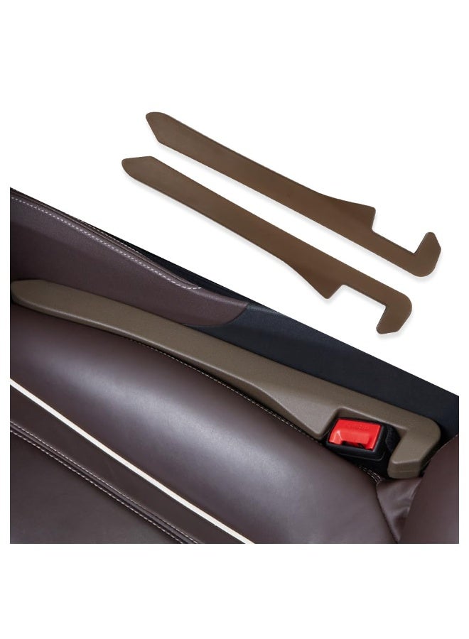 Car Seat Gap Filler,Super Flexible Car Side Seat Gap Filler Car Accessories for Women & Men,Universal CCar Organizer Between Seats for Tightly Filling Seat Gaps(Brown/2PCS) - Image 1