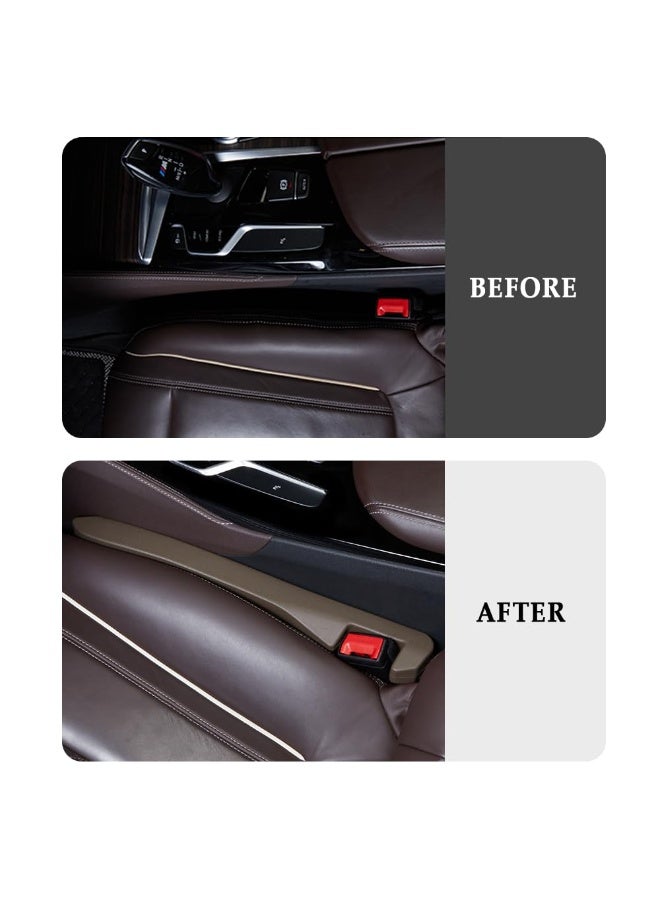 Car Seat Gap Filler,Super Flexible Car Side Seat Gap Filler Car Accessories for Women & Men,Universal CCar Organizer Between Seats for Tightly Filling Seat Gaps(Brown/2PCS) - Image 5