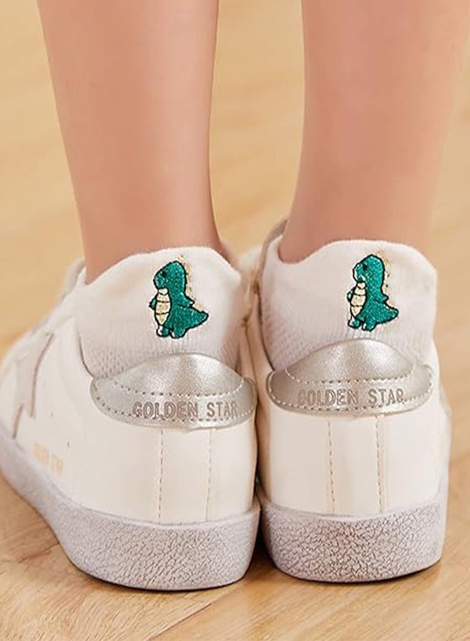 5 Pairs Of Thin Mesh Socks For Boys And Girls, Cotton Low-Cut Lnvisible Socks For Kids Ages 6-8  - Image 5