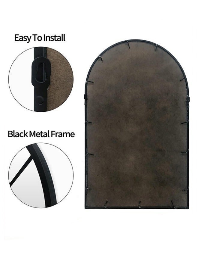 ميكسد ديكور نوافذ مرايا حائط مقوسة لغرفة المعيشة وغرفة النوم والمدخل وحمام المغسلة - Image 4