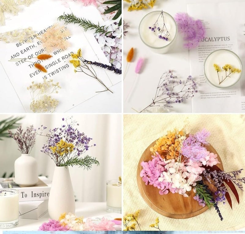 Prescent Multicolor Real Dry Flower Big Packet for Resin Art, Craft, Projects, Decoration, Jewelry Making, and Much More (CD-MG20577) - Image 3