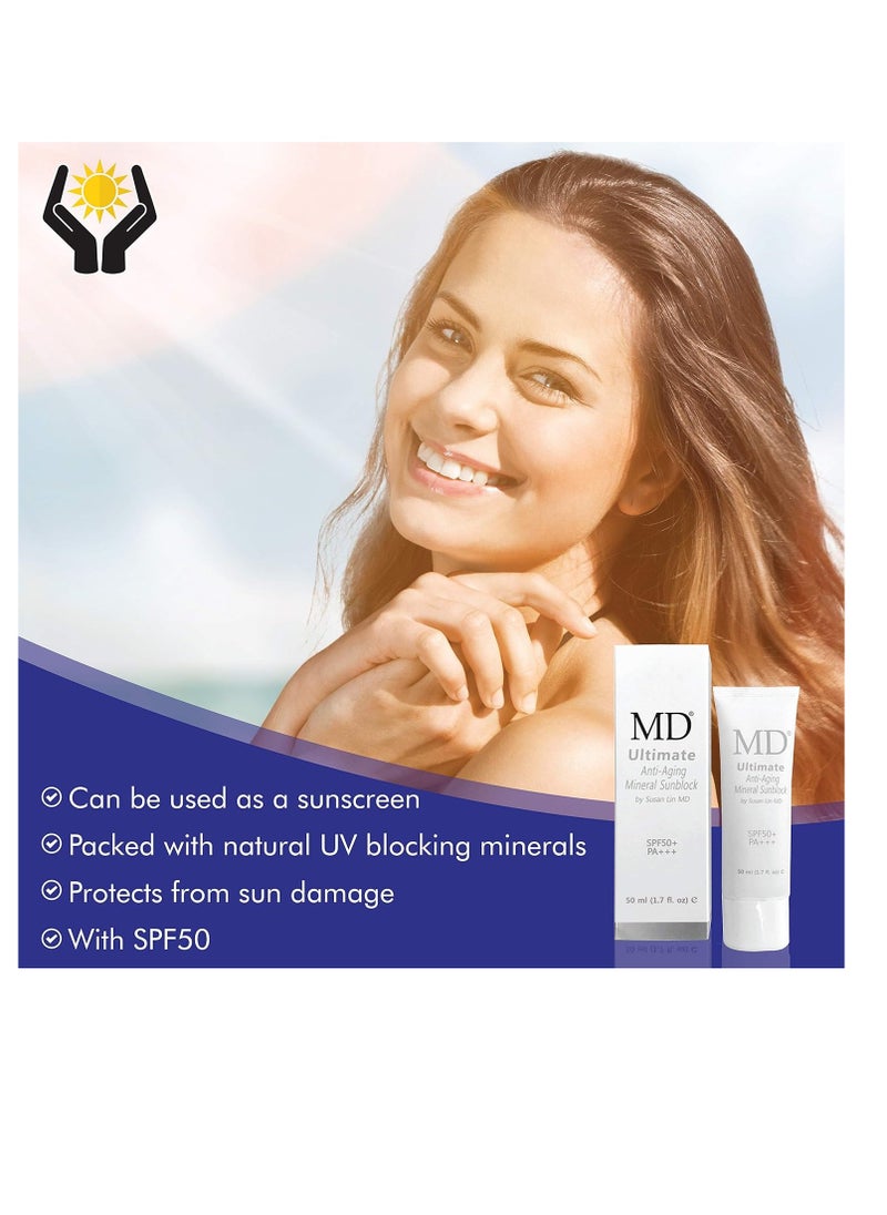 MD Ultimate Anti-Aging Cream Mineral Block by Dr. Susan Lin  - Image 3