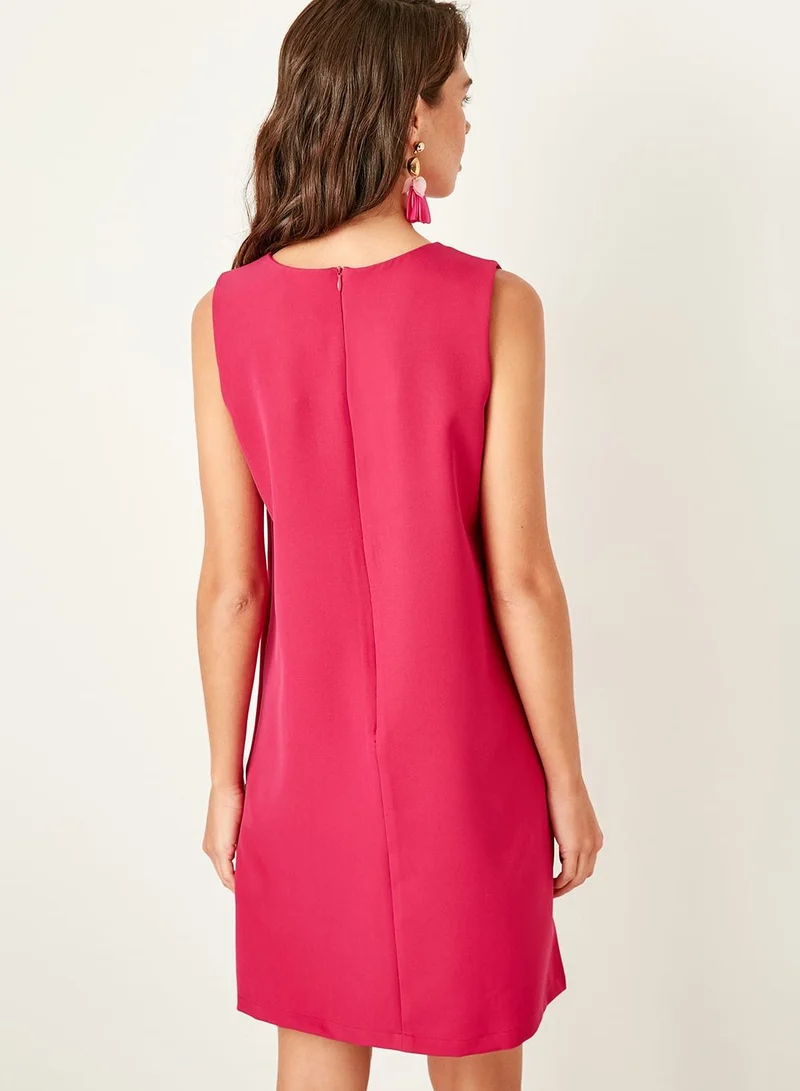 trendyol Crew Neck Shift Dress