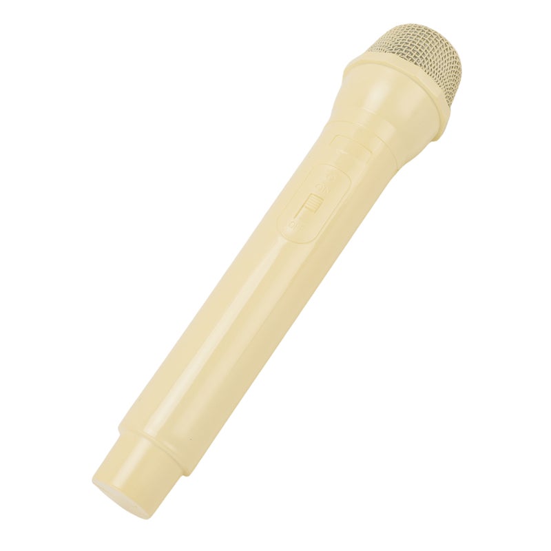 Simulated Microphone ABS Lightweight Realistic Handheld Mic Prop for Speech Practice Cosplay Photography Yellow - Image 4