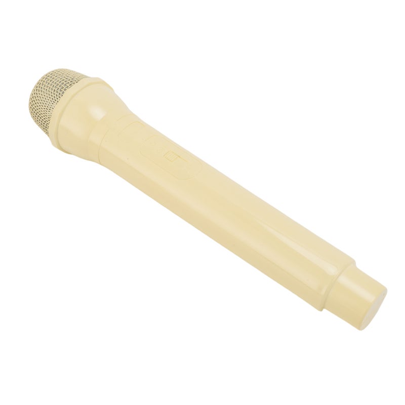 Simulated Microphone ABS Lightweight Realistic Handheld Mic Prop for Speech Practice Cosplay Photography Yellow - Image 5