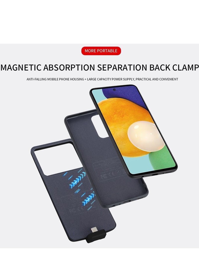GULFLINK Wireless Protective Charging Case Cover for SAMSUNG A33 5000MAH Black - Image 3