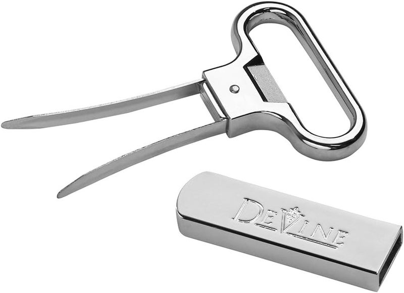AGOG DeVine- Ah So Wine Opener for Vintage Bottles - Two-Prong Cork Puller & Corker With Sleek Case - Great Gift Idea - Image 2