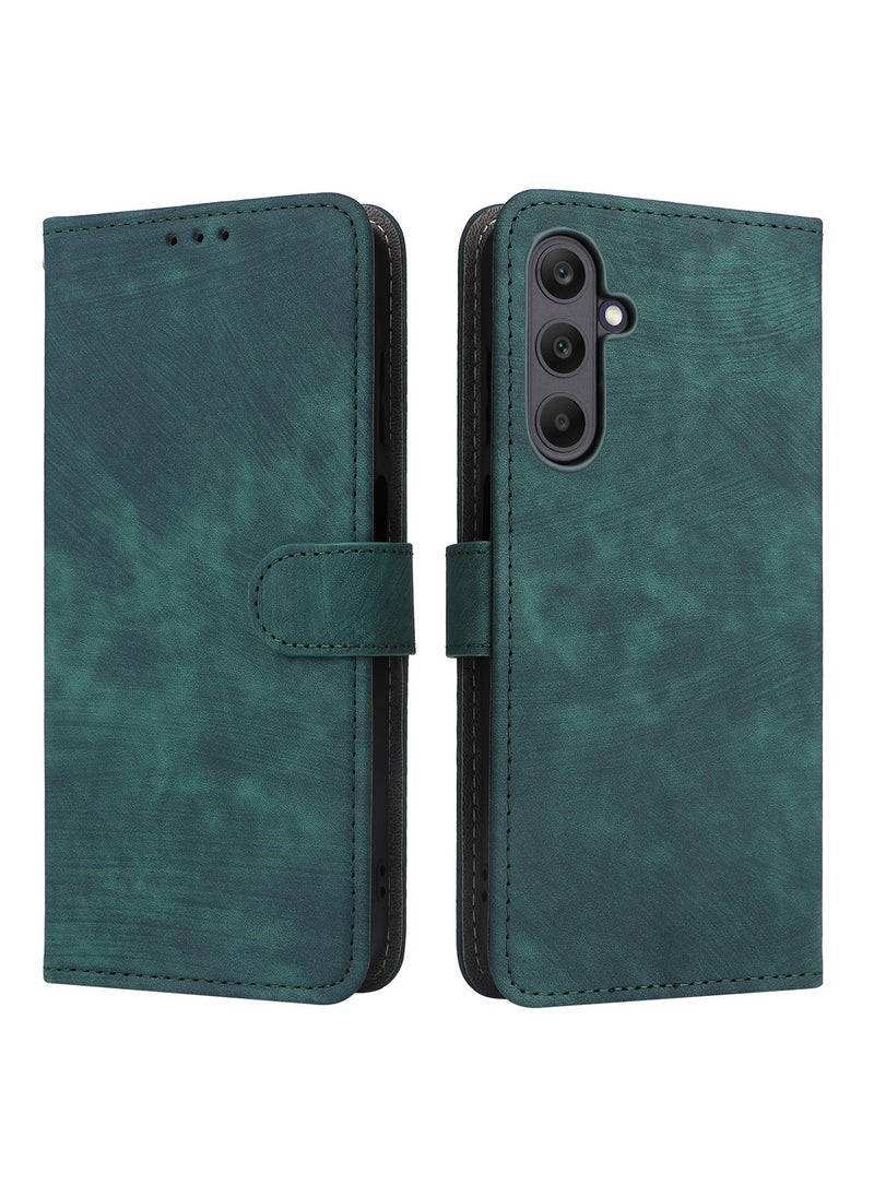 ماركة غير محددة جراب لهاتف Samsung Galaxy M55 5G مع حزام يد، جراب قابل للطي من الجلد الصناعي لحماية الجسم بالكامل ومضاد للصدمات، جراب محفظة RFID مضاد للسرقة  - Image 2