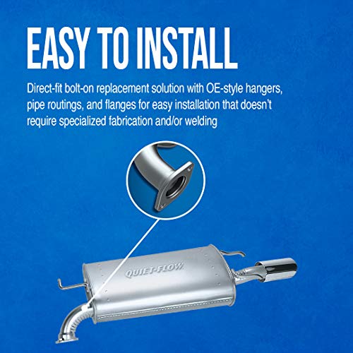 Walker Quiet-Flow SS 21548 Direct Fit Exhaust Muffler 2.5" Inlet (ID) 2.5" Outlet (ID) for Chrysler 300 - Image 5