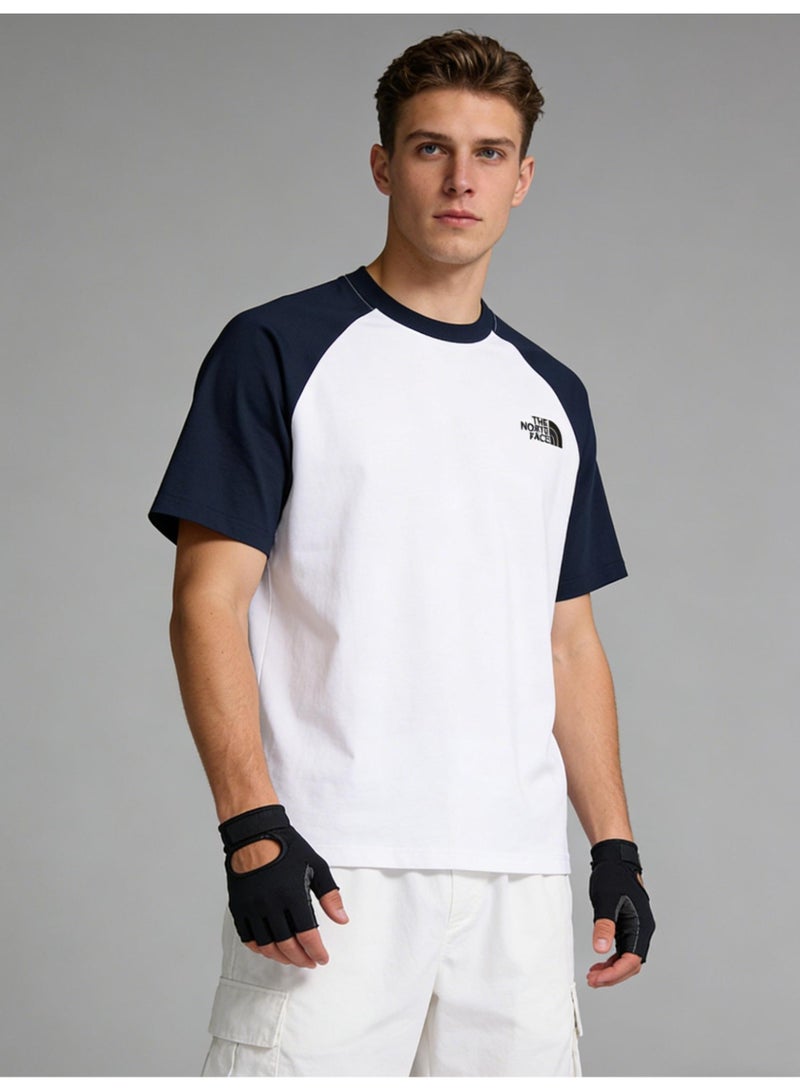 ذا نورث فيس THE NORTH FACE T-shirt with round neck and short sleeve-color matching shirt-cotton T-shirt unisex loose casual couple short sleeve T-shirt - Image 5