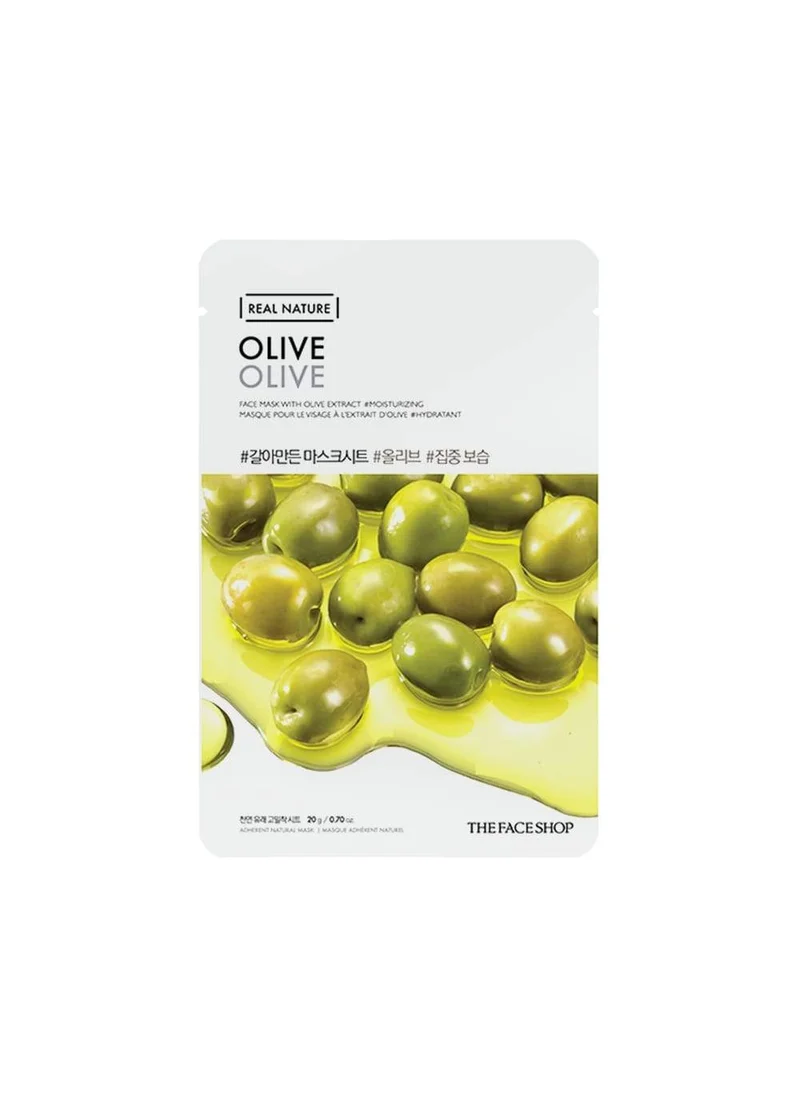 ذا فيس شوب THEFACESHOP REAL NATURE OLIVE FACE MASK(GZ)