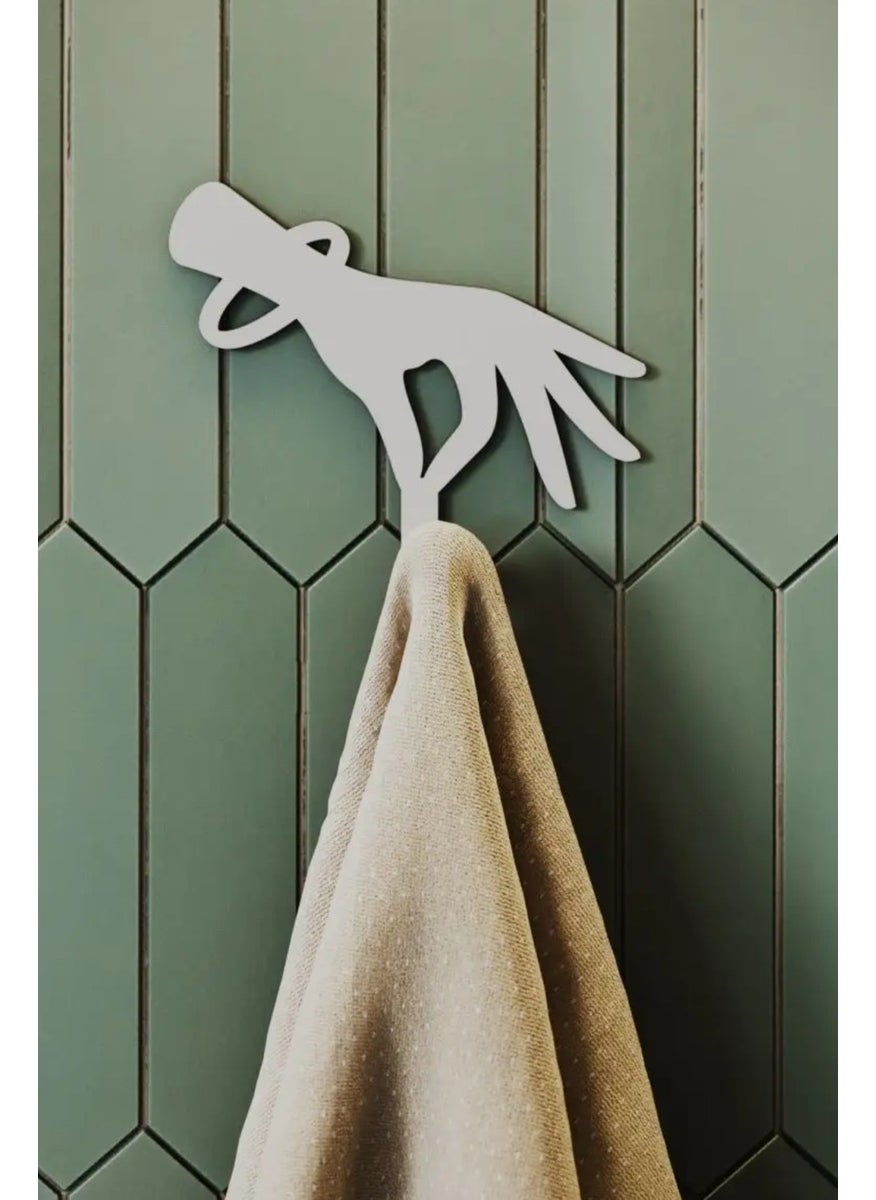 3Art Metal Metal Kitchen Adhesive Hanger - Wall Mounted Towel Holder Bathroom Hanger  - Image 1