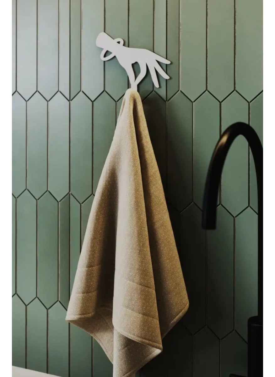 3Art Metal Metal Kitchen Adhesive Hanger - Wall Mounted Towel Holder Bathroom Hanger  - Image 4
