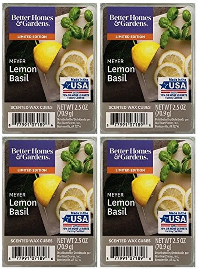 Better Homes and Gardens Meyer Lemon Basil Scented Wax Cubes - 4-Pack