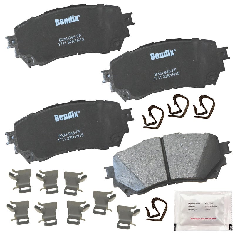 Bendix Priority1 CFM1711 SemiMetallic Front Brake Pads for Mazda 6 20212014