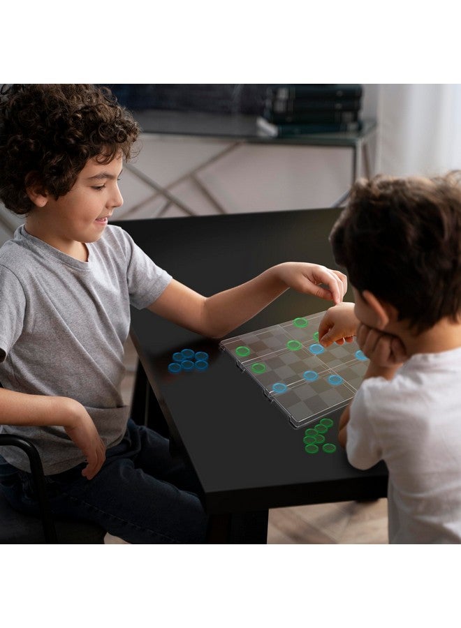 Darice Transparant Checkers Board Game for Kids - Fun Checker Board Travel Games for Boys Girls Adults - Acrylic Board with Acrylic Checkers - Age 6+ - Image 4
