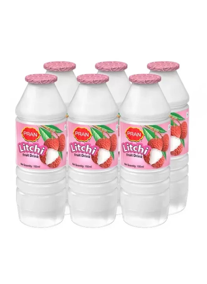 Pran Pran Fresh Litchi Juice- 6X150ml 