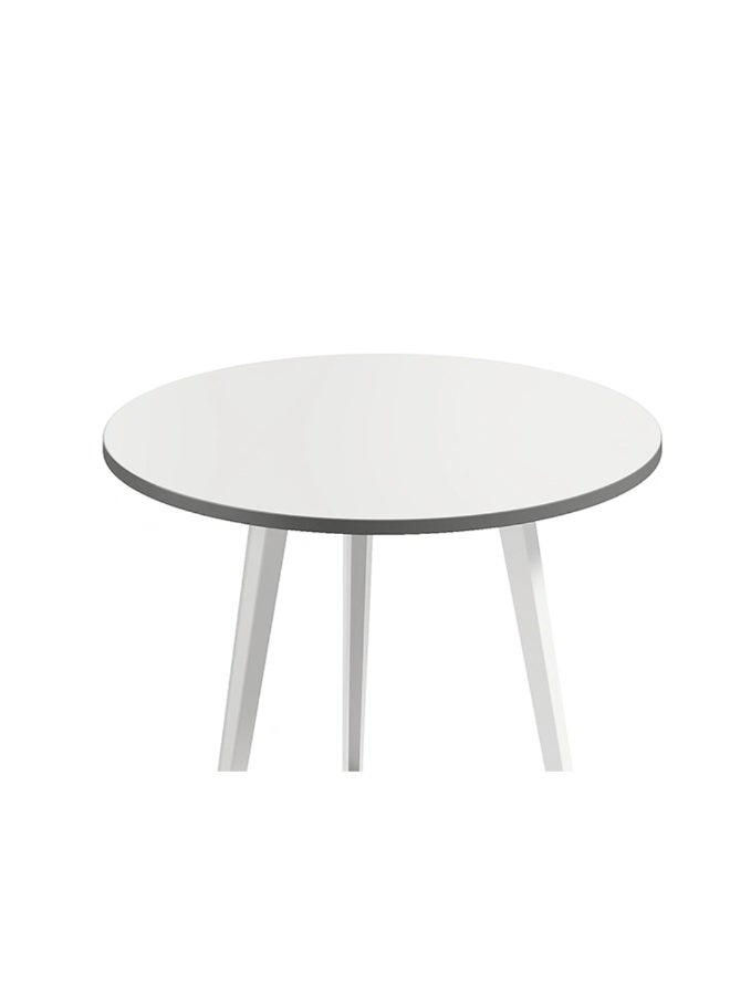 نيو فرونت طاولة اجتماعات Neo Front MDF طاولة اجتماعات مستديرة طاولة صالة بيضاء للمنزل والمكتب TC-P9031 - Image 5