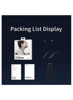 Recci Recci Neck-band Design Warrior REP-W65 Wireless Headphones - Black  - Image 4
