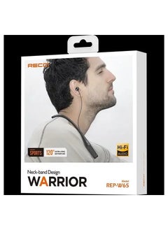 Recci Recci Neck-band Design Warrior REP-W65 Wireless Headphones - Black  - Image 5