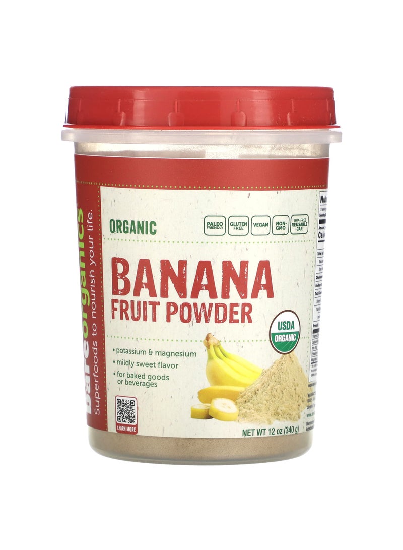 Organic Banana Fruit Powder, 12 oz (340 g)