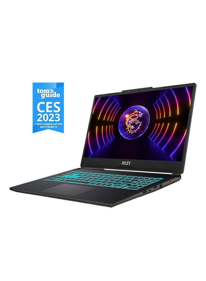 MSI Cyborg 15 A12VF With 15.6-Inch FHD Display, Intel Core i7-12650H Processor / 16GB RAM / 512GB SSD / 8GB NVIDIA GeForce RTX 4060 Graphics / Win 11 Home / English/Arabic Translucent Black English/Arabic Translucent Black - Image 3