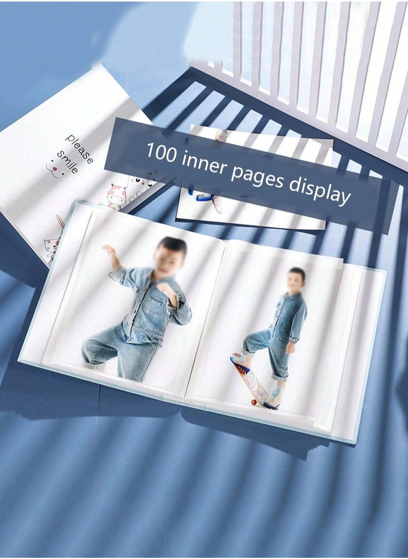 Generic 50- 100 Photos Memory Album, 6 inch Picture (Blue16.5x12.5x5.3cm)  - Image 4