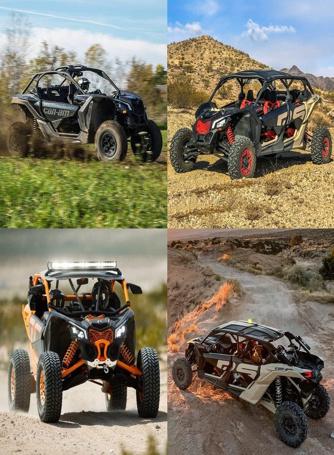 زنجر طقم تيل فرامل أمامي وخلفي من زينجر أوتو بارتس، 4 قطع، لسيارات كان-آم مافريك X3 4x4، معدني، يناسب موديلات 2017-2019، جودة المصنع الأصلي، سهل التركيب، تيل فرامل لسيارات UTV - Image 4