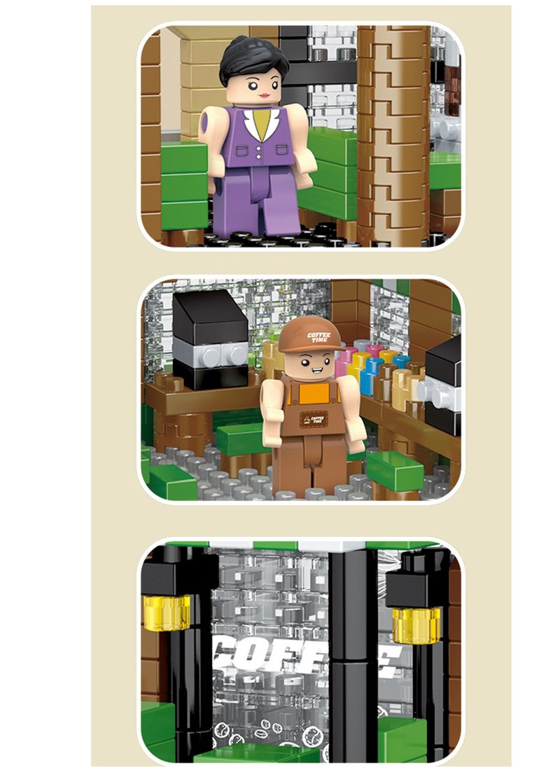 General Brick Mini City Cafe Toy Set,Educational Kit Birthday Gift, Ages 8+  - Image 2