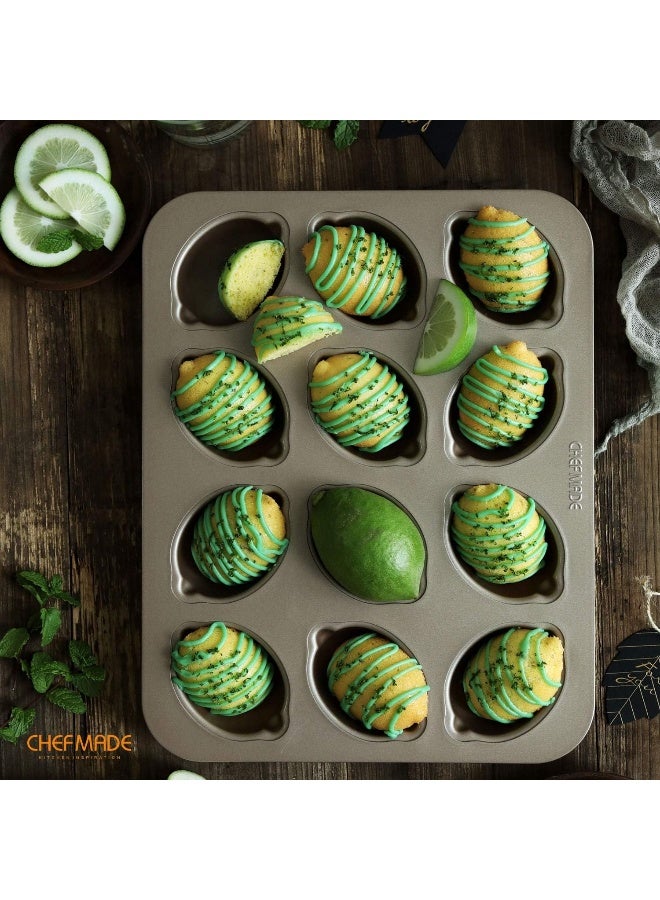 CHEFMADE WK9750 12 Cup Non-Stick Lemon Cake Mould Pan - Image 3