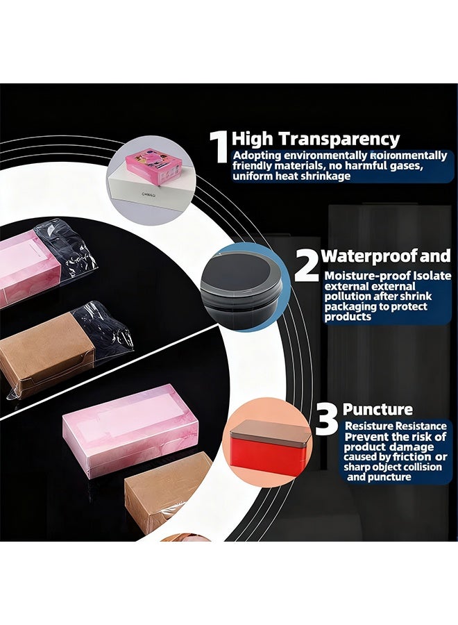 50 Pieces PVC Heat Shrink Bags, Shrink Packaging Bags, Portable Shrink Shoe Bag, PVC Transparent Heat Seal Bags, Sealing Packaging Supplies, Transparent Waterproof (40*60CM) - Image 4