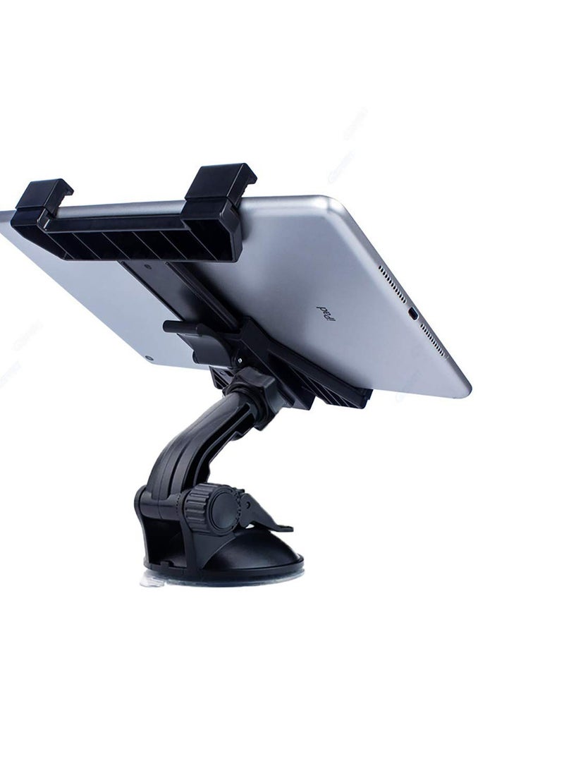 SYOSI - Car Tablet Mount Holder, Dash Tablet Holder for Car Windshield Dashboard Universal 360 Degree Rotation for iPad Mini, Phone Size 7, 8, 9.7, 10.5 inch TPU Suction Cup Viscosity Mount - Image 1