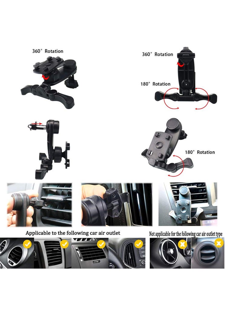 SYOSI - Car Tablet Mount Holder, Dash Tablet Holder for Car Windshield Dashboard Universal 360 Degree Rotation for iPad Mini, Phone Size 7, 8, 9.7, 10.5 inch TPU Suction Cup Viscosity Mount - Image 1