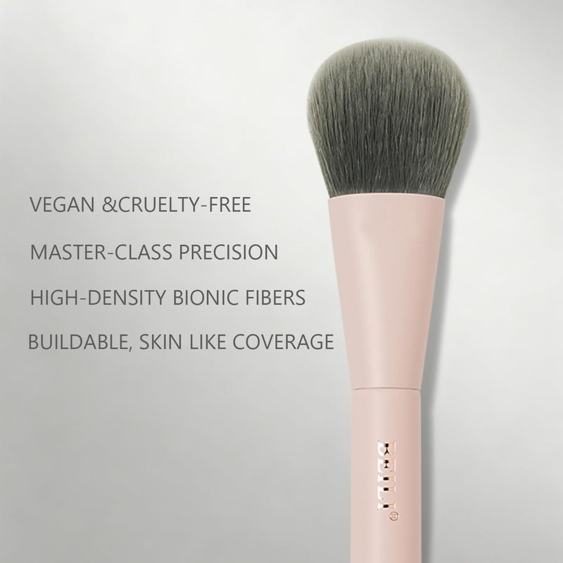 BEILI 6 Pcs Portable Travel Makeup Brush Set with Sponge Puff, Mini Soft Foundation Powder Eyeshadow Brushes, Makeup Sponge for Blending, Ideal for On-the-Go, Gift for Women - Image 3