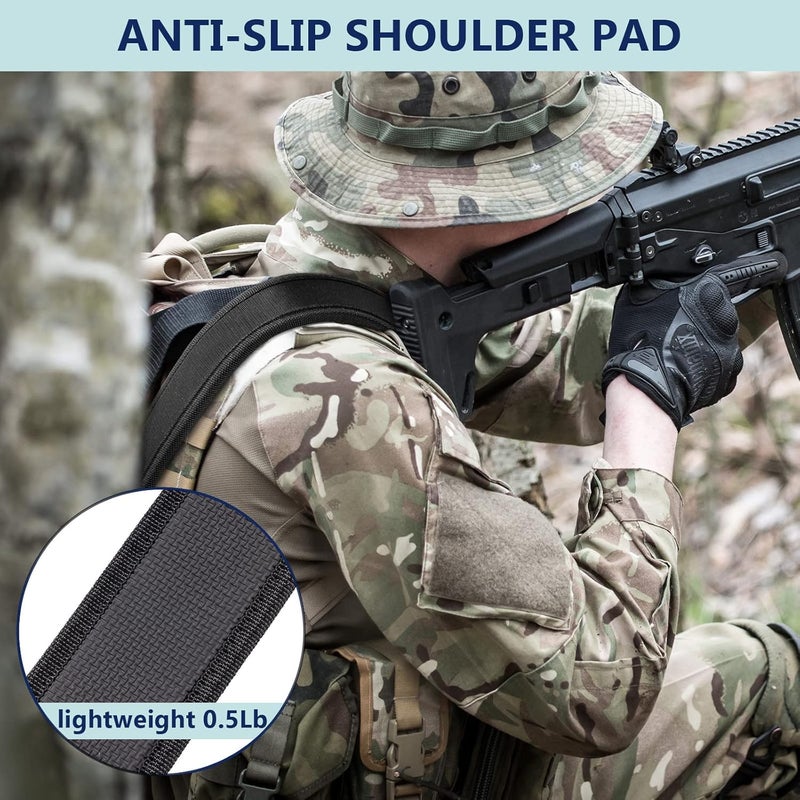 EZshoot Two Point Sling with Swivels, Comfortable Neoprene Padded, Length Adjustable Shoulder Strap for Outdoors - Image 4